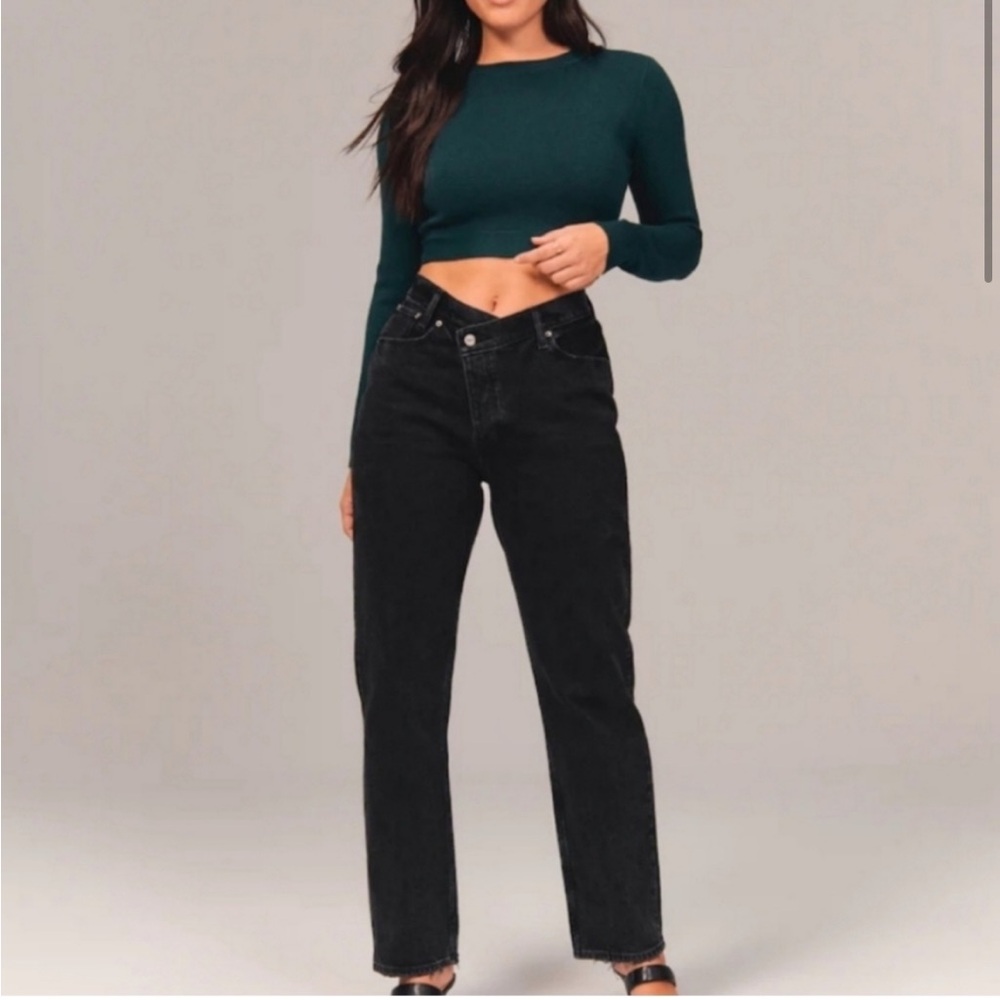 Abercrombie & Fitch Curve Love High Rise Dad Jean